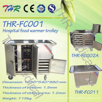 Calefacción eléctrica portátil del hospital que cena el carro de la comida (THR-FC001)